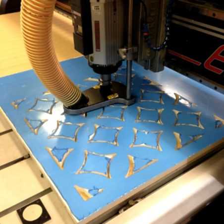 Corte CNC Panel de Aluminio DiBond 