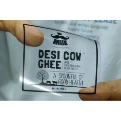 Plantilla de Stickers con Vinil Transparente Tinta UV 124 x 45 cm 