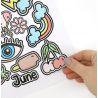 Plantilla de Stickers Vinil Blanco Brillante UV 124 x 45 cm 