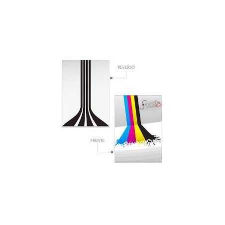 1000 Postales Papel Sulfatada 4x1 Tintas