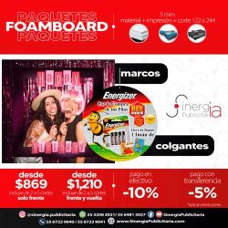 Paquete Foamboard 10mm 