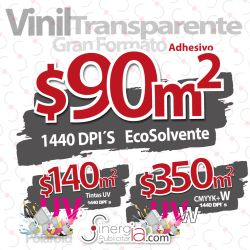 Impresión en Vinil Transparente 