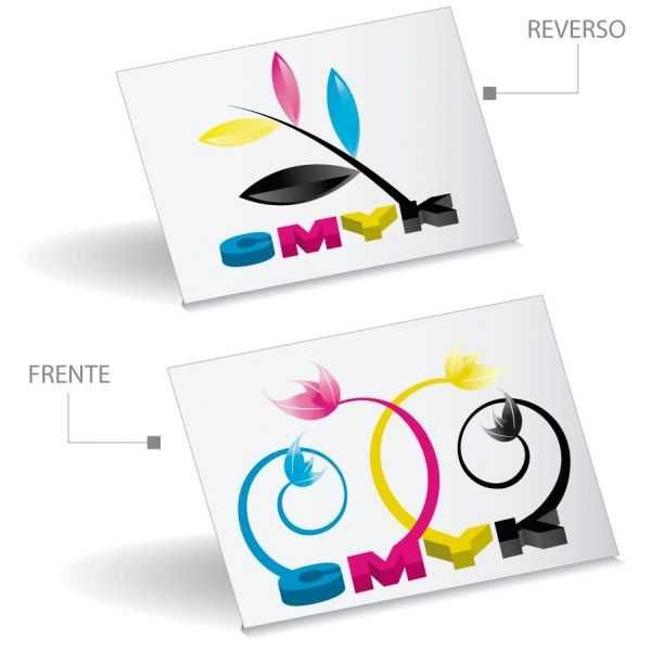 1000 Tarjetas de Presentación Papel Sulfatada 4x4Tintas 