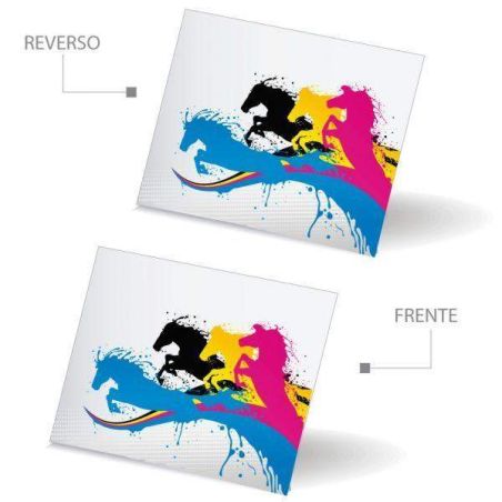 1000 Tarjetas de Presentación Papel Sulfatada 4x4Tintas 