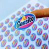 Planilla Stickers Couche Adhesivo 28x40 cm 