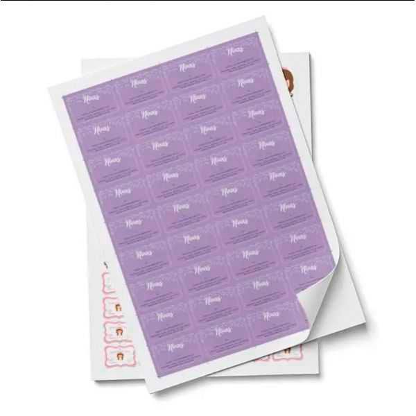 Planilla Stickers Couche Adhesivo 28x40 cm 