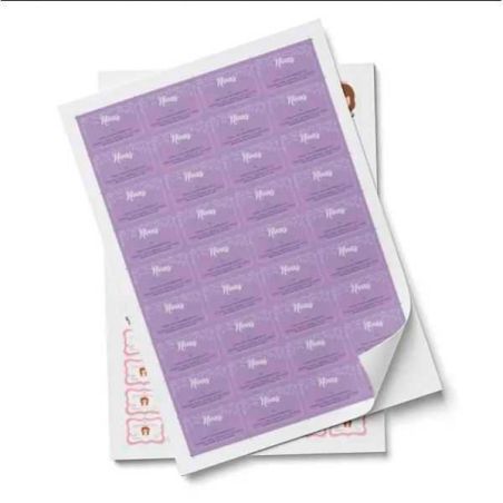 Planilla Stickers Couche Adhesivo 28x40 cm 