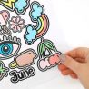 Plantilla de Stickers Vinil Blanco Mate UV 124 x 45 cm 