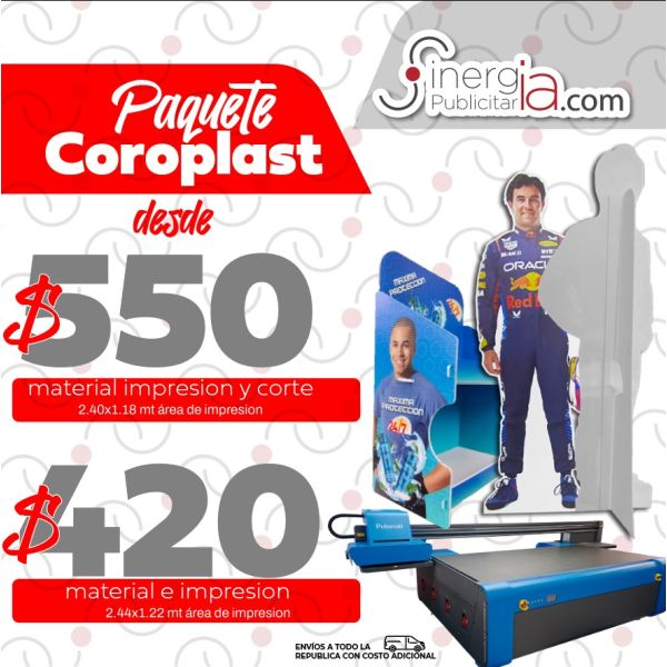 Paquete Coroplast 4mm 