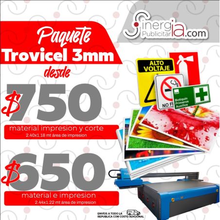 Paquete Trovicel 3mm 