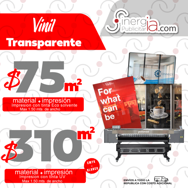 Impresión en Vinil Transparente 