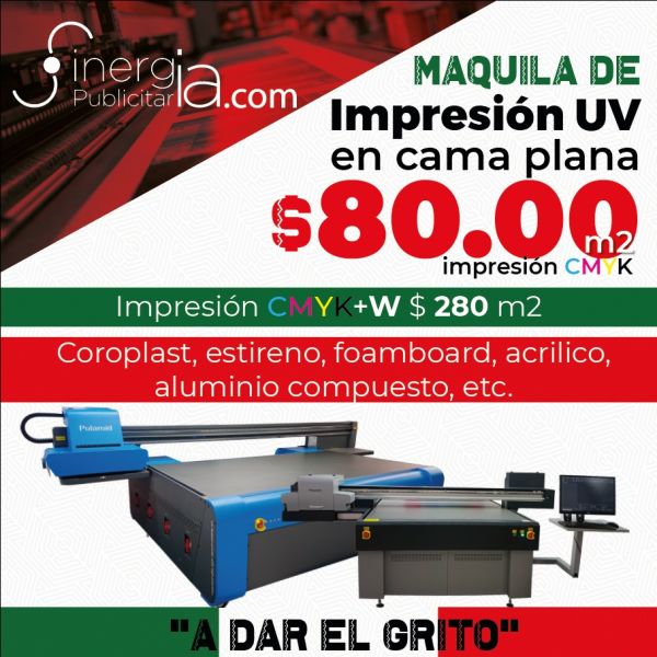 Impresión UV Maquila