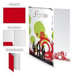 Folder Tamaño Carta Papel Sulfatada SBS 12pt 4x0 Tintas Una Pestaña 