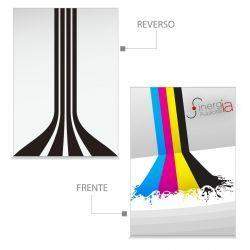 1000 Postales Papel Couche 4x1 Tintas 