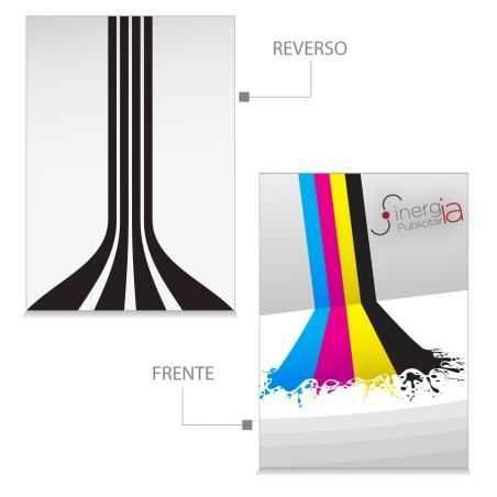 1000 Postales Papel Couche 4x1 Tintas 