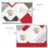 Dípticos Tamaño Carta Papel Couche 4x4 Tintas 