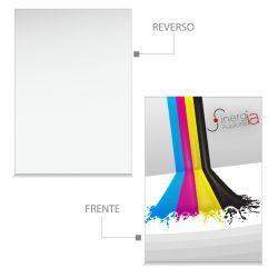 1000 Postales Papel Sulfatada 4x0 Tintas Laminado Mate Barniz UV a Registro (Sólo Frente) 