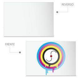1000 Postales Papel Sulfatada 4x0 Tintas Laminado Mate Barniz UV a Registro (Sólo Frente) 