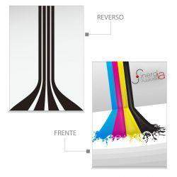 1000 Postales Papel Sulfatada 4x1 Tintas Laminado Mate Barniz UV a Registro (Sólo Frente) 