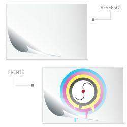 1000 Postales Papel Sulfatada 4x0 Tintas Laminado Mate Ambos Lados 