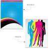 1000 Postales Papel Sulfatada 4x4 Tintas Laminado Mate Barniz UV a Registro (Frente y Vuelta) 