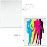 1000 Postales Papel Couche 4x0 Tintas 