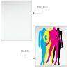 1000 Postales Papel Sulfatada 4x0 Tintas 
