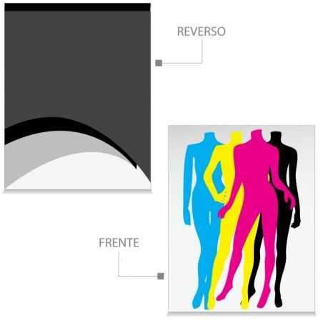 1000 Postales Papel Sulfatada 4x1 Tintas 