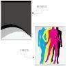 1000 Postales Papel Sulfatada 4x1 Tintas 