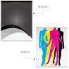 1000 Postales Papel Sulfatada 4x1 Tintas Laminado Mate Barniz UV a Registro (Frente y Vuelta) 