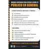Señalética de 6 pzas 
