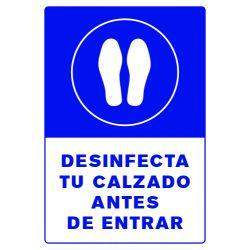 Señalética Desinfección de Calzado Estireno Cal. 30 