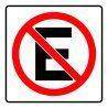 Señalética No Estacionarse Estireno Cal. 30 
