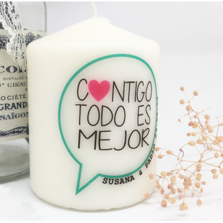 Cirio Personalizado 10x10 cms 
