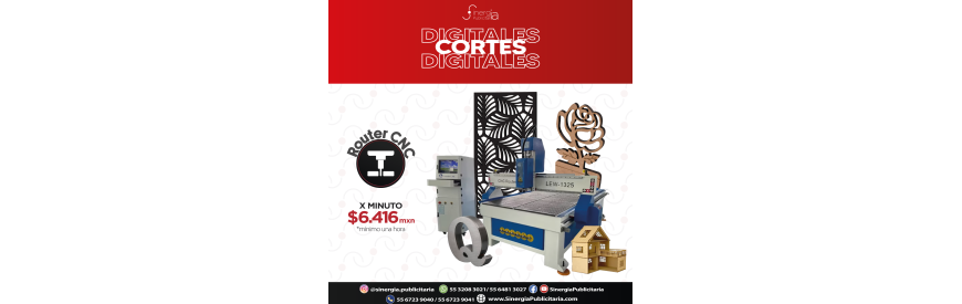Cortes y Grabado con Router CNC en Materiales Rígidos
