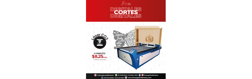 Cortes y Grabado en Router Láser CO2